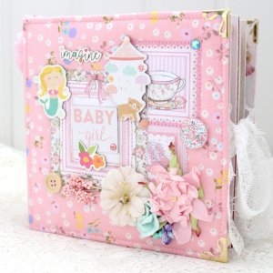Робота Скрап альбом для новонародженої дівчинки на замовлення
