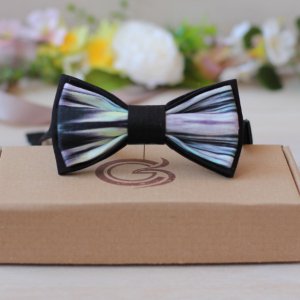 Работа Галстук-бабочка "Северное сияние"