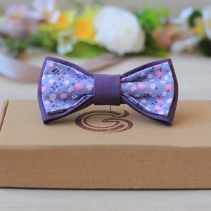 Робота Краватка-метелик сіро-бузковий "Romantik"