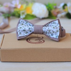 Робота Краватка-метелик кольору кави Латте Romantik