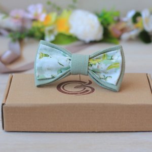 Работа Галстук-бабочка цвета шалфея Romantik