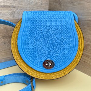 Робота Шкіряна сумка, патріотична жіноча сумка