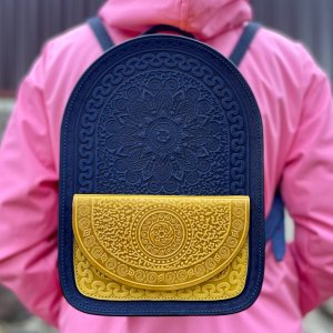 Робота Шкіряний жіночий рюкзак,Шкіряний рюкзак "Талісман"