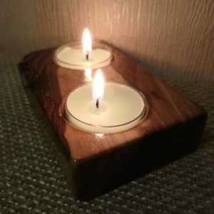 Работа Подсвечник на две свечи