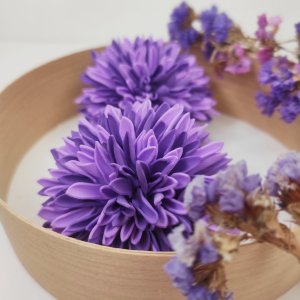 Работа Резинки цветы хризантемы