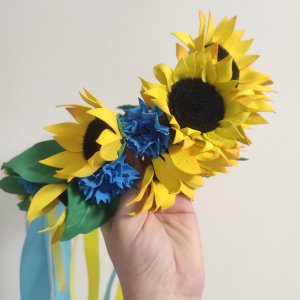 Работа Венок украинский подсолнечник василька
