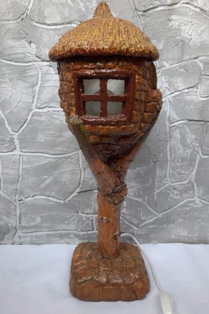 Работа Светильник:  Домик на дереве