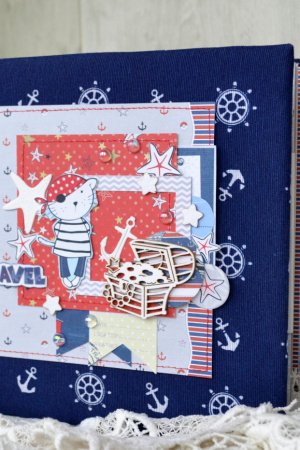 Работа Альбом для мальчика в морском стиле