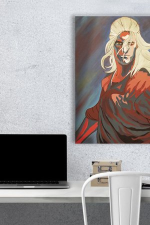 Работа Ведьмак картина акрилом