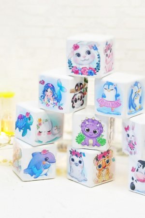 Робота Кубики набір дитячий "Animals"