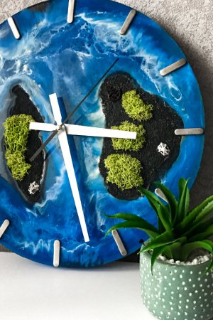 Работа  Настенные часы «Paradise islands III»   