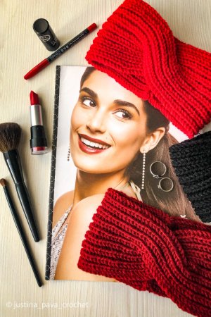 Работа Вязаная повязка