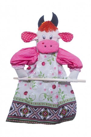 Робота Тримач для ляльок для рушників Корова