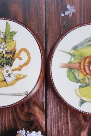 Работа Деревянные подставки под горячее 2