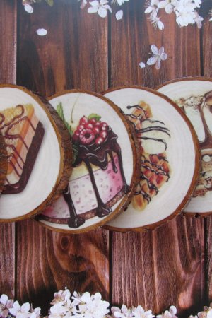 Робота Підставки під чашки з спила ясена