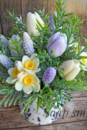 Робота Букет з мила ручної роботи "Весна"
