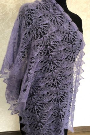 Робота Палантин ажурний 'Лавандовое настрій'