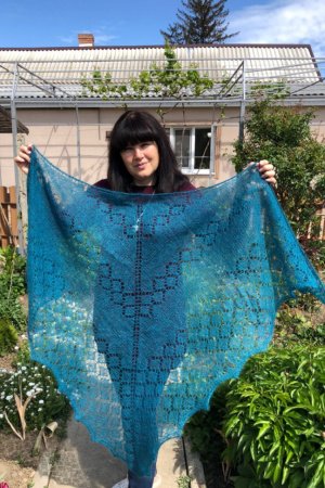 Робота Шаль Бірюзова з кідмохера