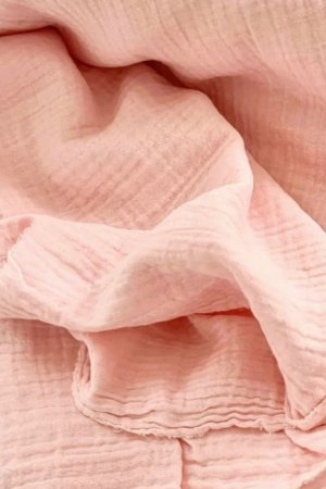 Работа Ткань муслин для рукоделия персиковая пудра