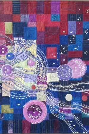 Работа Текстильное панно "Солнечный ветер"