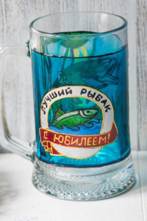 Робота Пивний келих Кращий рибалка