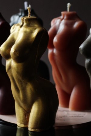 Работа Свеча воск цветная 