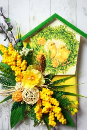 Работа панно весеннее