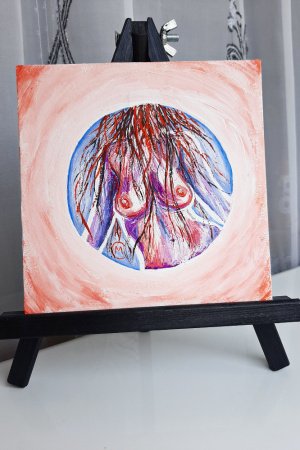 Робота Абстрактна картина в стилі ню "Красиві очі"