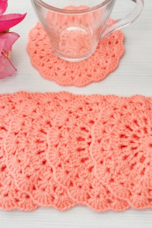 Работа Набор салфеток под чашку