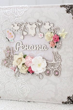 Робота Великий дуже ніжний скрапальбом для дівчинки