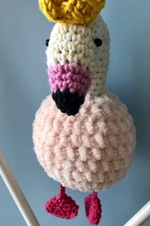 Работа Брелок фламинго