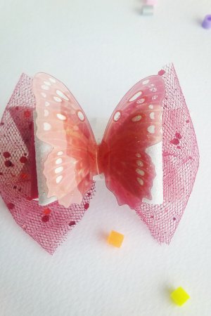 Работа аксессуары  для волос бабочка