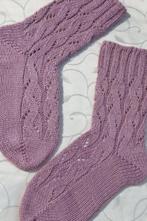 Работа Ажурные женские носки