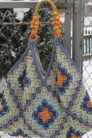 Робота В'язана жіноча сумка