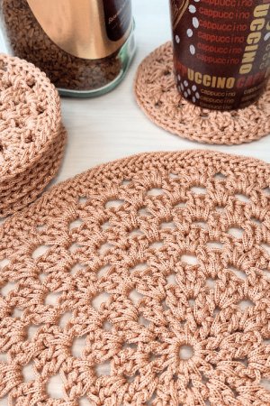 Работа Набор подставок под чашку