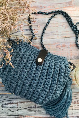 Робота В'язана сумка  Джинс