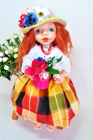 Работа Севенирная кукла. Народная кукла.