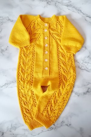 Работа Комбинезон детский вязанный 6-9 месяца