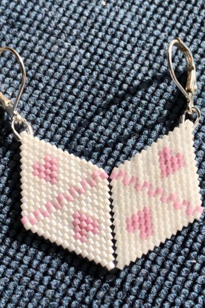 Работа Серьги "Love Card"