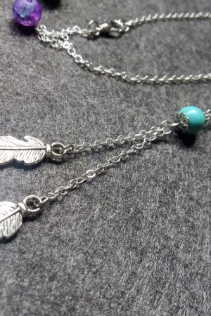 Работа Колье с бирюзой