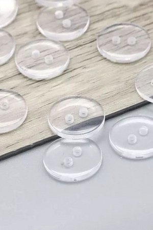 Работа Пуговицы прозрачные 12мм