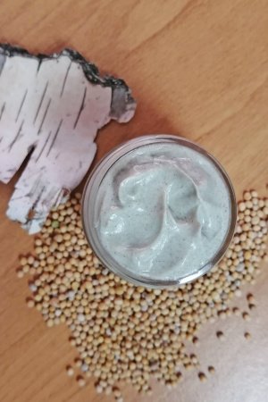 Работа Маска для лица "Горчица и эстрагон"