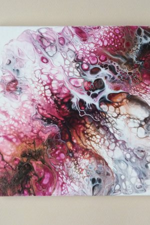 Робота Картина в техніці Fluid Art, рідкий акрил