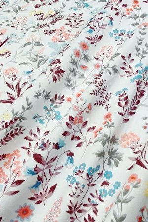 Работа Ткань хлопок для рукоделия полевые цветы