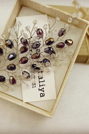 Работа Веточка с хрусталя