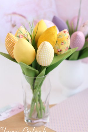 Работа Желтые тюльпаны Тильда