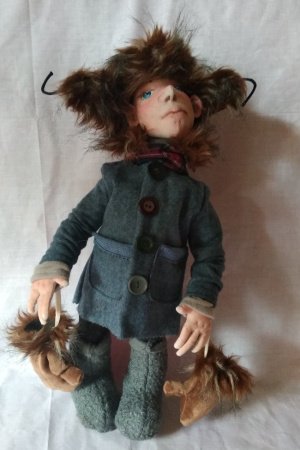 Робота Інтер'єрна текстильна лялька -подарок сувенір