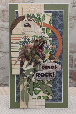 Робота Листівка з динозавром для підлітка