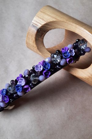 Робота Фіолетова шпилька автомат, велика шпилька для волосся