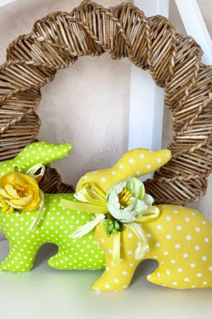 Работа Набор пасхальных кроликов, пасхальный декор, пасхальный